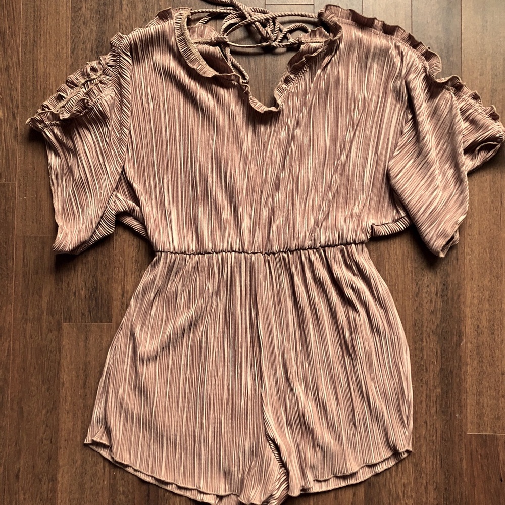 Off-the-shoulder Romper